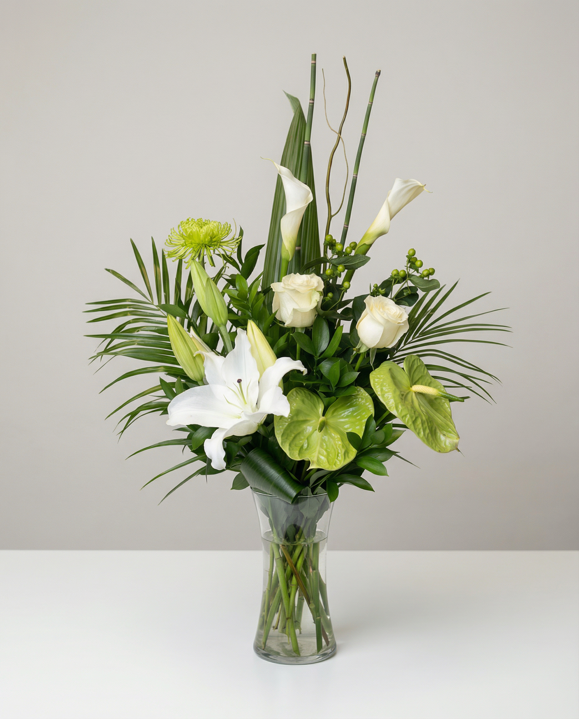 Arrangement de sympathie Jardin Botanique – arrangement floral élégant réalisé par un fleuriste professionnel, fleurs fraîches et de qualité, Fleurs2