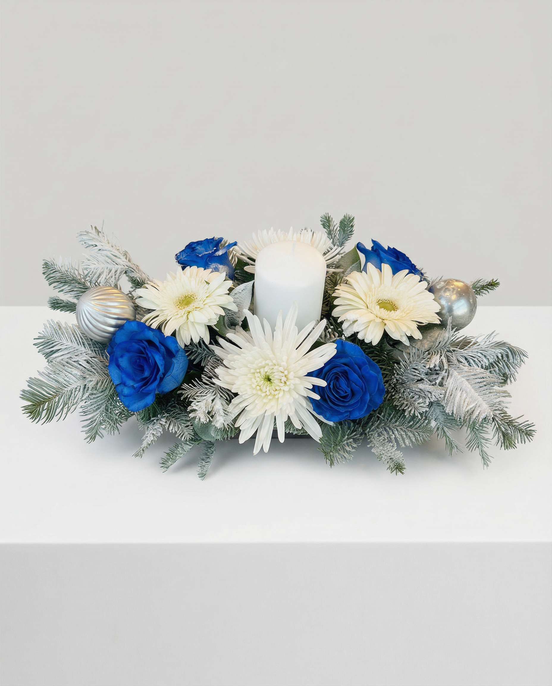 Centre de Table Nuit de Cristal – arrangement floral élégant réalisé par un fleuriste professionnel, fleurs fraîches et de qualité, Fleurs2