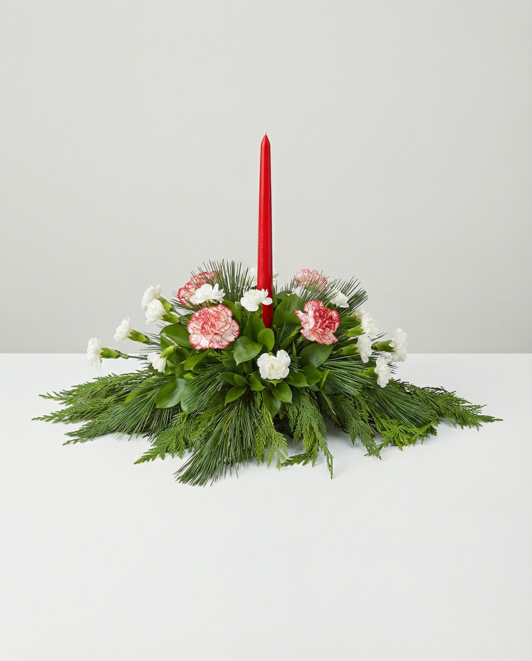 Centre de Table Éclat de Noël – arrangement floral élégant réalisé par un fleuriste professionnel, fleurs fraîches et de qualité, Fleurs2
